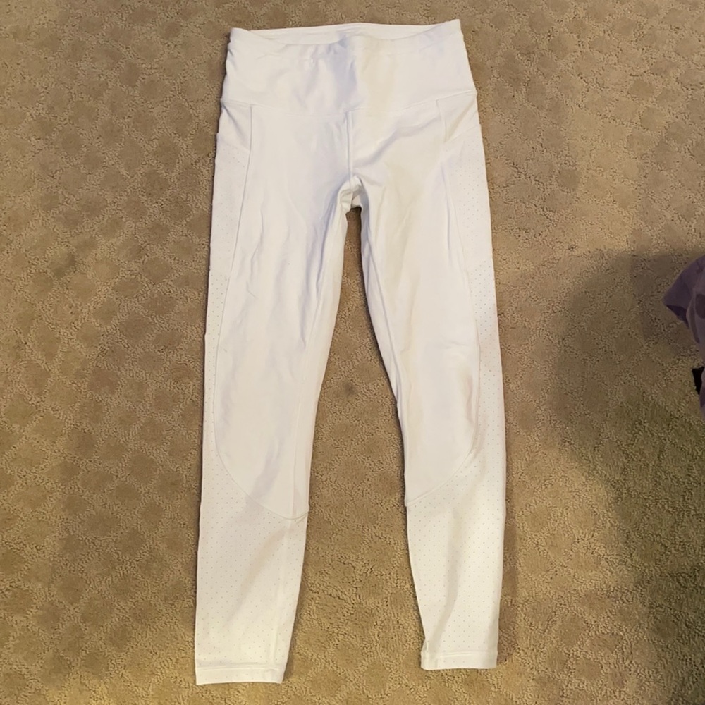 Lululemon white running tights